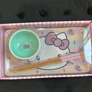 Hello kitty ceramic sushi set